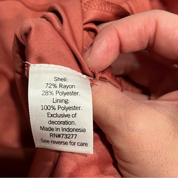 Nine West Ruffle Blouson Dress in Mauve Jewel Size XS - Picture 6 of 10